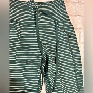 HALARA Woman’s Green and White Striped Joggers thumbnail 3