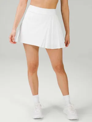 LULULEMON Asymmetrical Pleated Tennis Skirt Skort White Size 4 thumbnail 1