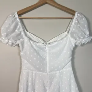 Princess Polly Mikail White Embroidered Mini Dress Size 2 Milkmaid Cottage‎ Y2K thumbnail 5
