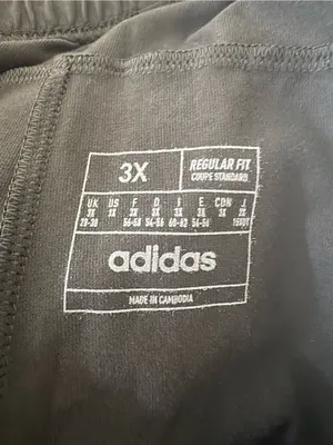 Adidas Women’s Black White Striped Joggers 3X NEW thumbnail 5