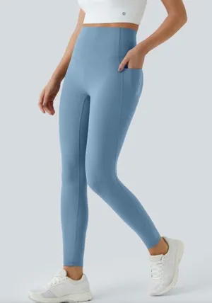 Halara High Waisted Sz Small 7/8 Tummy Control Pocket Shaping Training Leggings thumbnail 1