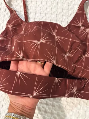 Free People Movement Sneak Peak Printed Bra in Small Color Ginger Spice thumbnail 5