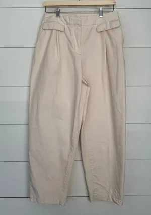 Zara Women’s Large Cream Pants Trousers thumbnail 1