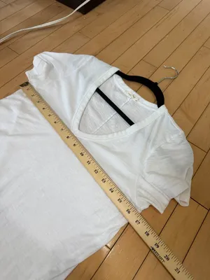 Rag & Bone Semi Sheer V Neck Short Sleeve Tee T Shirt White Size Small thumbnail 7