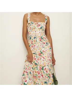 Reformation Tancy Dress in Daria Sz 2 floral thumbnail 2