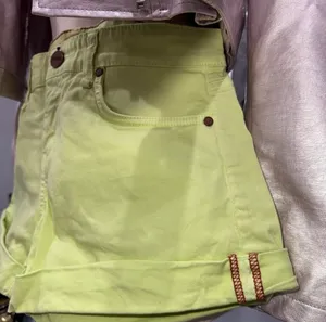 Sanctuary Vintage Neon Lime Green Denim Shorts thumbnail 5