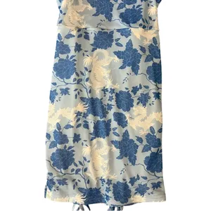 Missguided Blue Dragon‎ Floral Ruched Bodycon Mini Dress Y2K Size 2 Going Out thumbnail 13