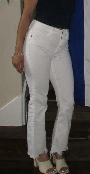 Harper Heritage White Jeans thumbnail 1