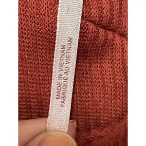 Free People Marley Off The Shoulder Ribbed Long Sleeve Top Rust Orange M New thumbnail 6
