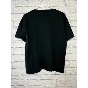 Vintage embroidered black shirt size L. thumbnail 3