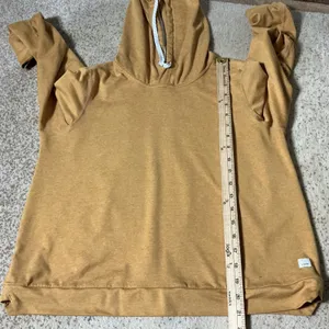Vuori Activewear Performance Hoodie Women L Yellow Athleisure Hooded FLAW thumbnail 5