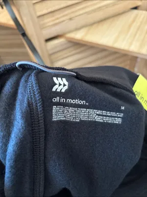 NWT All in motion Black Casual Drawstring Fleece Shorts Medium thumbnail 5