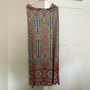 Green and Orange Maxi Skirt for Casual Wear thumbnail 5