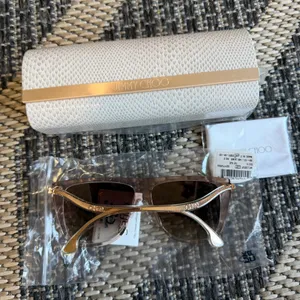 Jimmy Choo Suvi/S 58mm Sunglasses In Beige thumbnail 7