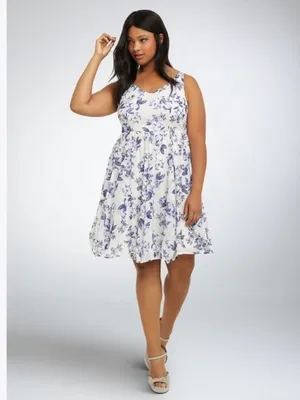 RARE 2016 Torrid Strappy Knee Length Skater Dress NWT!! Size 1X thumbnail 3