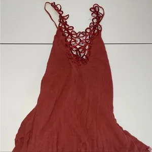 Free people orange‎ rust mini dress small thumbnail 1
