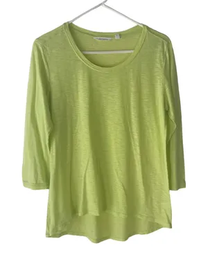 Athleta Size M Neon Green Comfort‎ Breathable T Shirt thumbnail 1