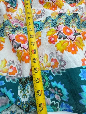 Anthropologie GATHERED MAXI DRESS Tiered Boho Printed Floral Lined Bohemian thumbnail 8