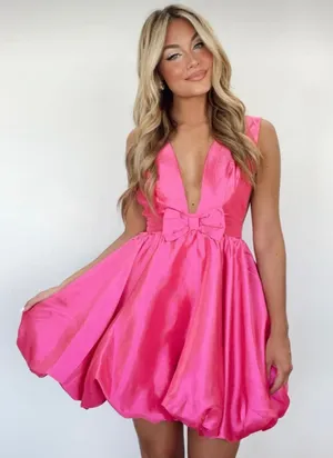 Pink Bow Bubble Dress thumbnail 1