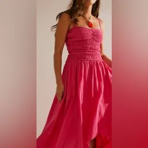 FREE PEOPLE Sparkling Drop-Waist Moment Midi NWOT Large thumbnail 3
