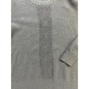 Market And Spruce Green Cable Knit Sweater XL Cozy Fall Cottagecore Classic thumbnail 3