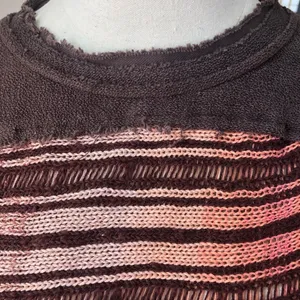 NWOT Free People Sample Sweater Fringe Crop S thumbnail 5