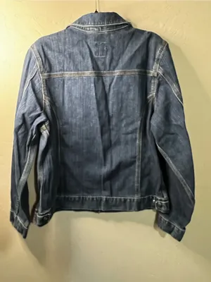 Carhartt Women’s Denim Snap Front Trucker Jean Jacket Blue Workwear Western thumbnail 6