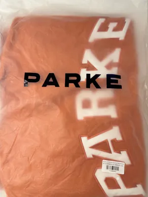 Parke Back to School Varsity Mockneck – Amber & White – L/XL – NWT thumbnail 5