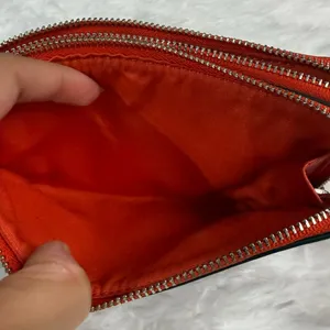 COACH Brown Signature Coated Canvas Wristlet thumbnail 6