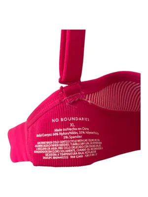 •Women's Pink Ribbed Seamless Bralette thumbnail 5