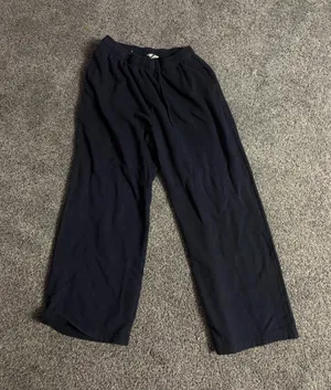 navy blue wide leg aeropostale sweatpants thumbnail 1