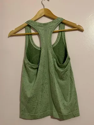 Lululemon Swiftly Tech Racerback Tank Top 2.0 *Race Length Distorted Noise Creamy Mint / Cedar Green 4 thumbnail 8