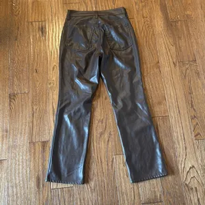 Old Navy high rise bootcut brown faux leather pants 0 thumbnail 11
