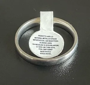 Silver stainless steel ring size 10 thumbnail 4