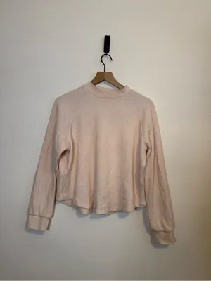 Madewell Waffle-Knit Long-Sleeve Crewneck Tee‎ thumbnail 2