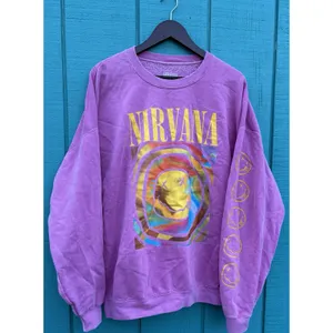 Urban Outfitters Nirvana Graphic Oversized Sweatshirt Pink Size Small/ Medium‎ thumbnail 2