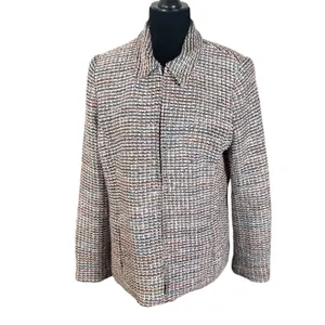 Sag Harbor Multicolor Boucle Full Zip Jacket Blazer Women's Size 8 thumbnail 5
