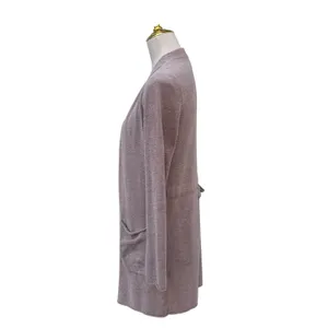 Barefoot Dreams‎ Santa Monica Long Cardigan CozyChic Ultra Lite Sz XS Mauve thumbnail 4