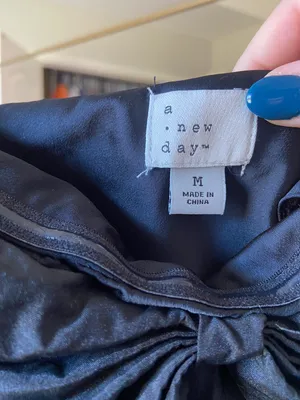 Black Silk Bow Dress Size M thumbnail 3