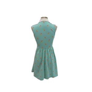 Unique Vintage Josie Ice Cream Print Sleeveless Fit Flare Dress‎ Blue Size Small thumbnail 9