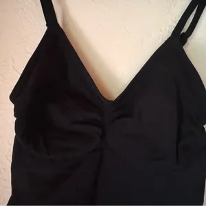 herslims Black Seamless Bodysuit Thong Womens Tummy Control Compression NWT thumbnail 5
