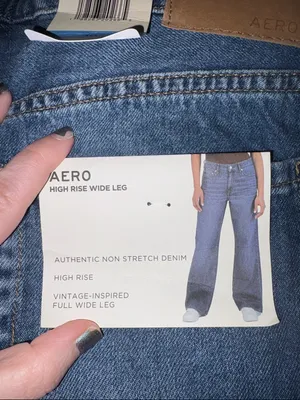 NWT Aeropostale High Rise Wide Leg Jeans, Size 10 thumbnail 6
