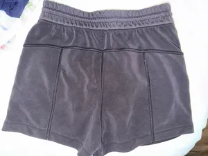 Lululemon black sweat shorts thumbnail 2