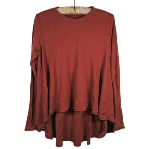 Lululemon Dare to Drape Oversized Long Sleeve Top Size S Rust Orange Casual Fall thumbnail 2