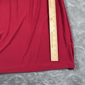 Cocomo Red Dress Large Cowl Neck Blouson Knee MIDI Elastic Waist Flattering Fit thumbnail 7