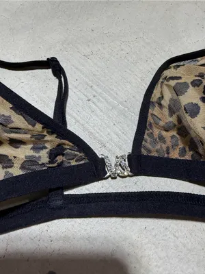 Victoria’s Secret Sheer Leopard Print Triangle Bralette small thumbnail 4