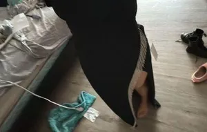 David's Bridal Black Prom Dress thumbnail 4