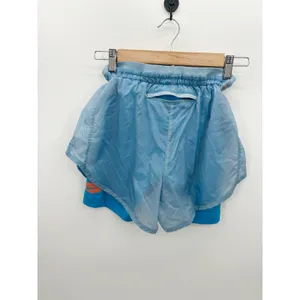 Nike Women’s 2-in-1 Running Shorts XS‎ Blue Compression Liner 535670 Woven Gym thumbnail 2
