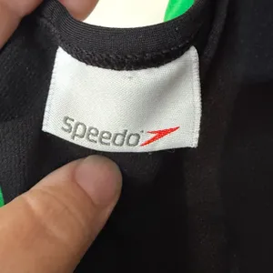 Speedo Endurance+ Swimsuit Womens Medium Black Green White‎ Crossback One Piece thumbnail 5