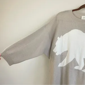 KOCH Polar Bear Merino Wool-Cashmere Blend Dolman Sweater Size‎ XS thumbnail 3